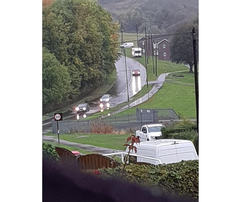 Девушка частично засняла гуманоида с розово