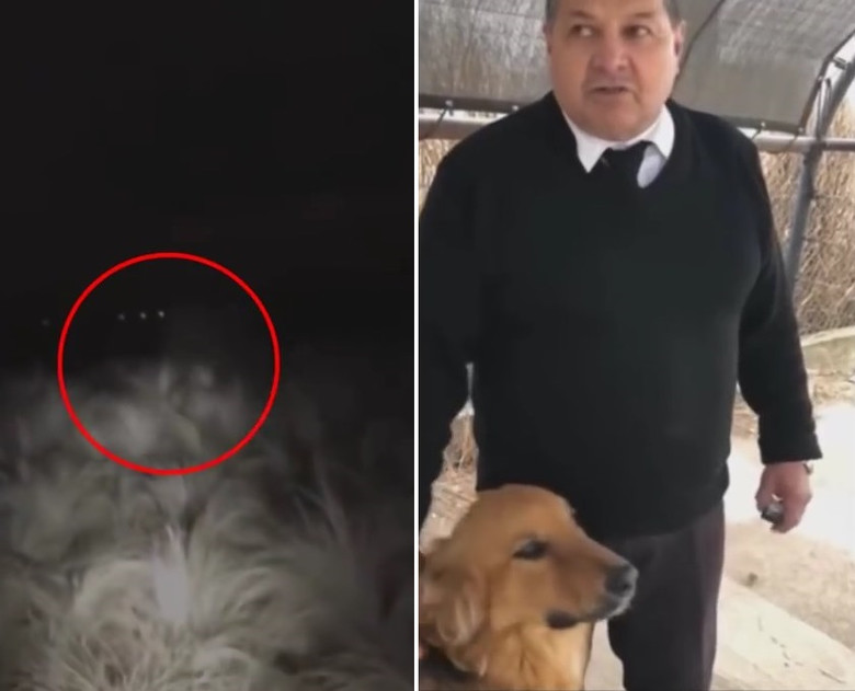 Аргентинец заснял дымящиеся "следы" среди травы, а рядом ряд огней НЛО